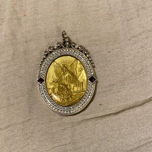 Brighton Gold and Silver guardian Angel pendant